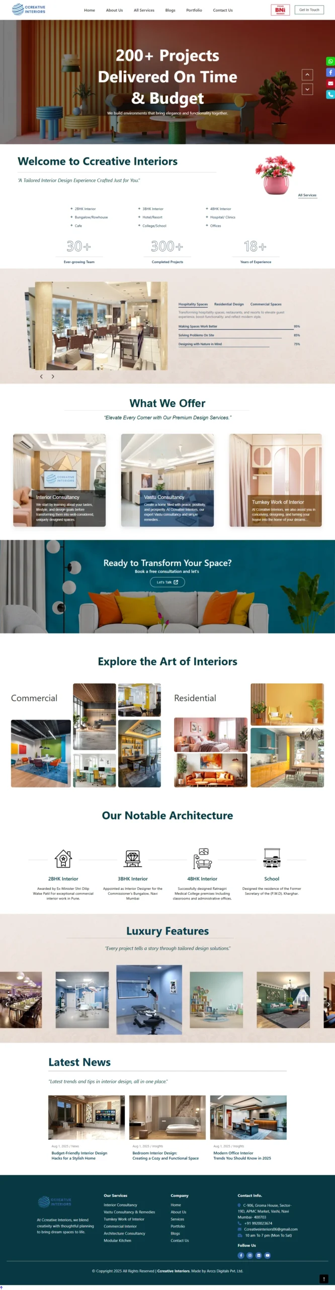 ccreative Interior Website