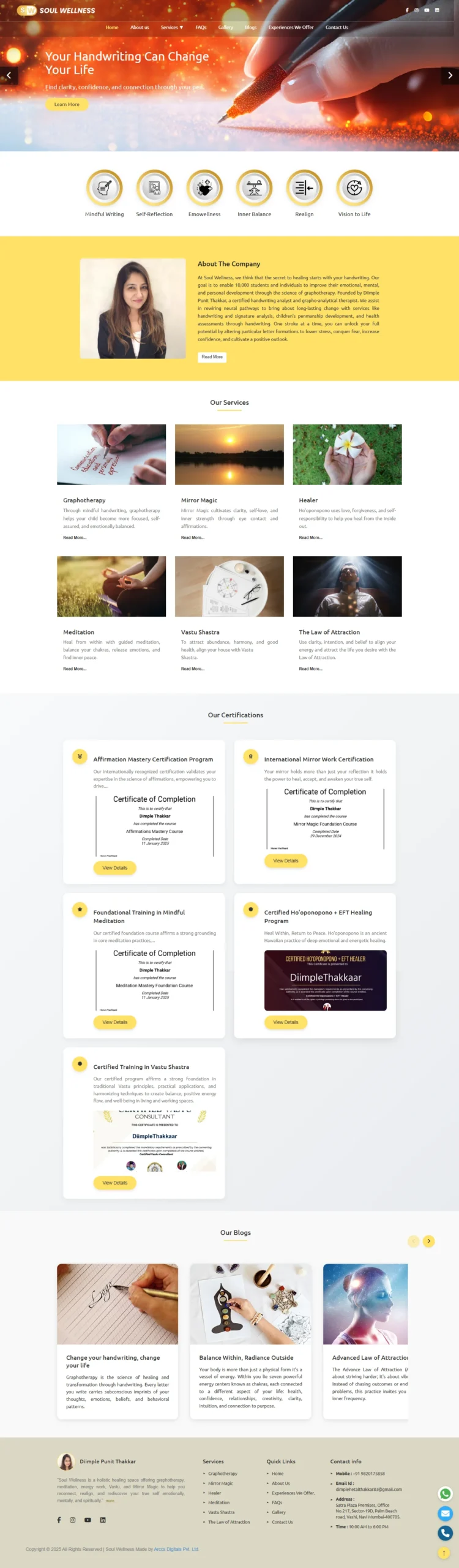 Soul Wellness Website